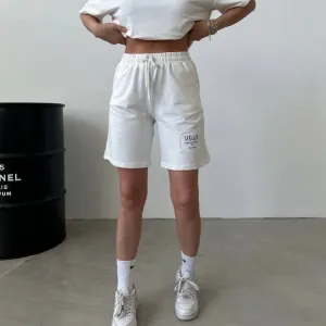 Женский костюм oversize белый (двунитка)