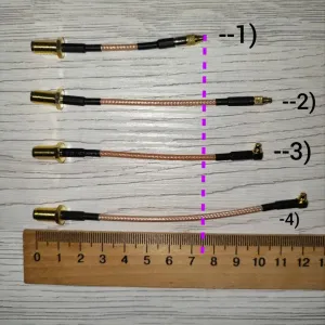 RG316 Pigtails MMCX-M to SMA/RPSMA