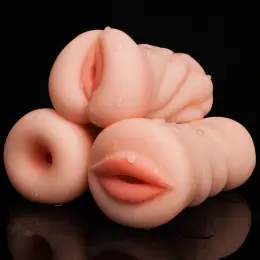 Компактный силиконовый мастурбатор Masculino Toy 110*50 мм