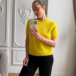 Топ Zara жіночий жовтий