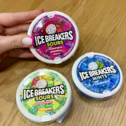 Драже Ice Breakers sugar free 42г (Berry Sours, Classic Fruit Sours, Coolmint)