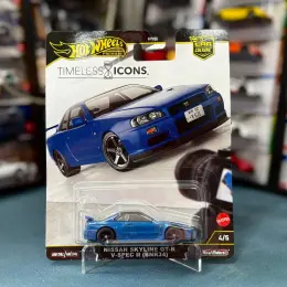 Hot Wheels Nissan Skyline GT-R V-Spec II (BNR34) Premium Timeless Icons