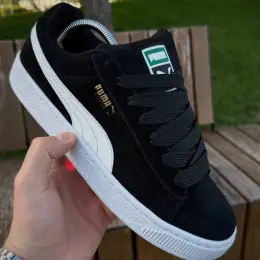 Кросівки Puma Suede XL натуральна замша чорні/сірі