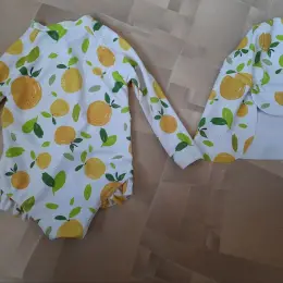 Комплект детский для купания с принтом "Лимоны"