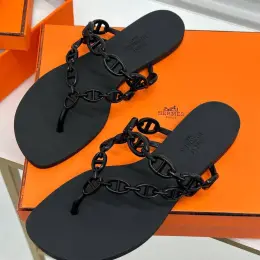 Шльопанці Hermes жіночі чорні