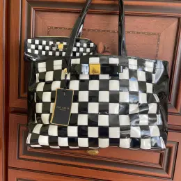 Набір Ted Baker: Сумка-шопер + Косметичка Large Woven Icon чорно-біла