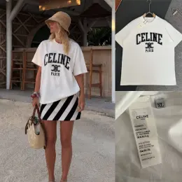 CELINE Paris футболка белая унисекс