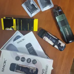 VOOPOO Argus E40 (Lake Green) + SMOK Novo X 25W (Black Stabilizing Wood)