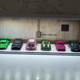 Диорама 1:64 Подземный паркинг с подсветкой