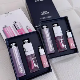 Подарунковий набір для губ Dior Addict 3-в-1 (Бальзам, Олійка-блиск, Максимайзер)
