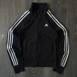 Винтажное зип-худи Adidas унисекс размер S