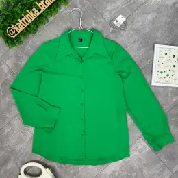 Яскрава зелена сорочка Shein EUR 2XL / НАШ 52