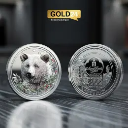 Срібна монета "Ведмідь" Монголія 999 проба 31,1г