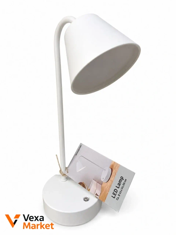 Аккумуляторная настольная LED-лампа белая Ø 14 × 31,5 см