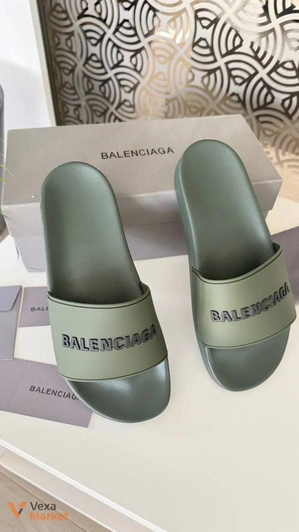 Balenciaga Шлепанцы хаки