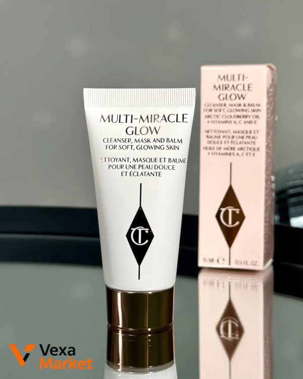 Charlotte Tilbury Multi-Miracle Glow Бальзам-маска для очищення та живлення шкіри обличчя 15 мл