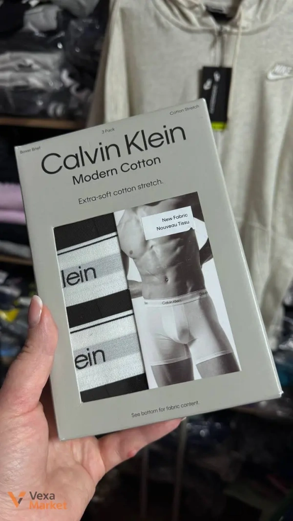 Чоловічі боксери Calvin Klein (3 шт) чорні, подовжені