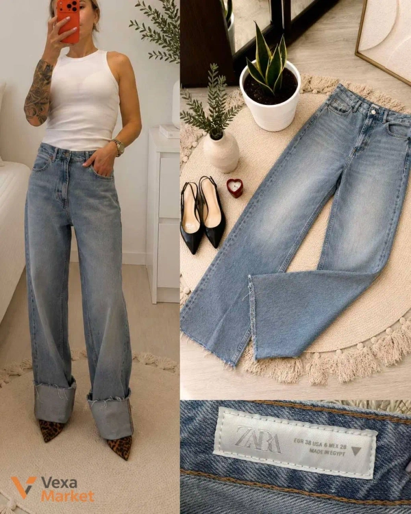 Джинси Zara жіночі блакитні S/M