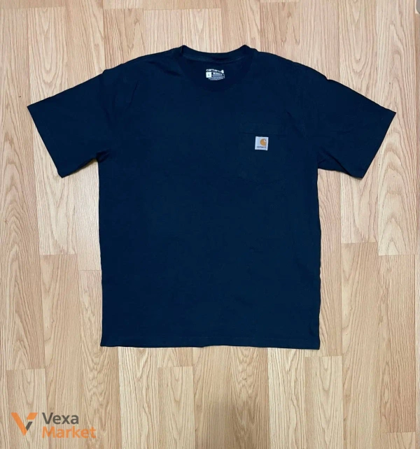 Футболка Carhartt з кишенею темно-синя, розмір L