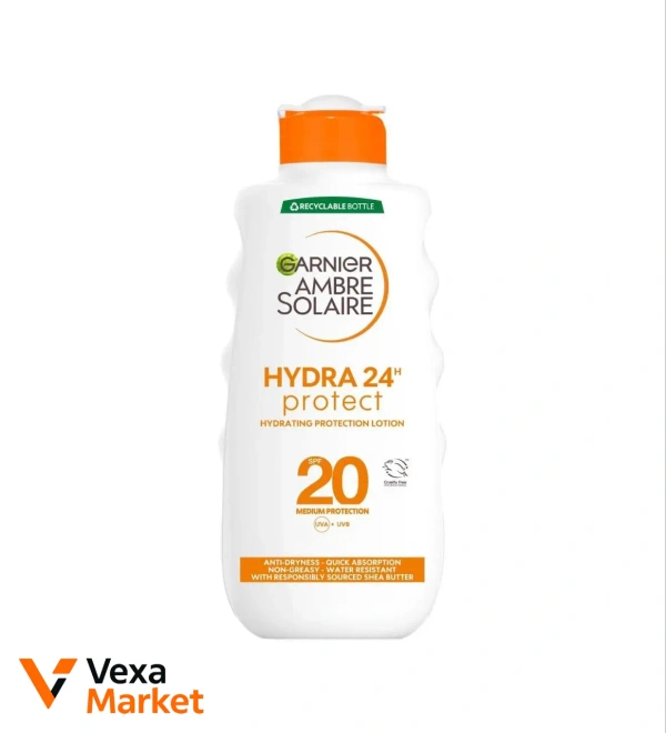 Garnier Ambre Solaire Hydra 24h Protect SPF 20 сонцезахисний лосьйон 200 мл