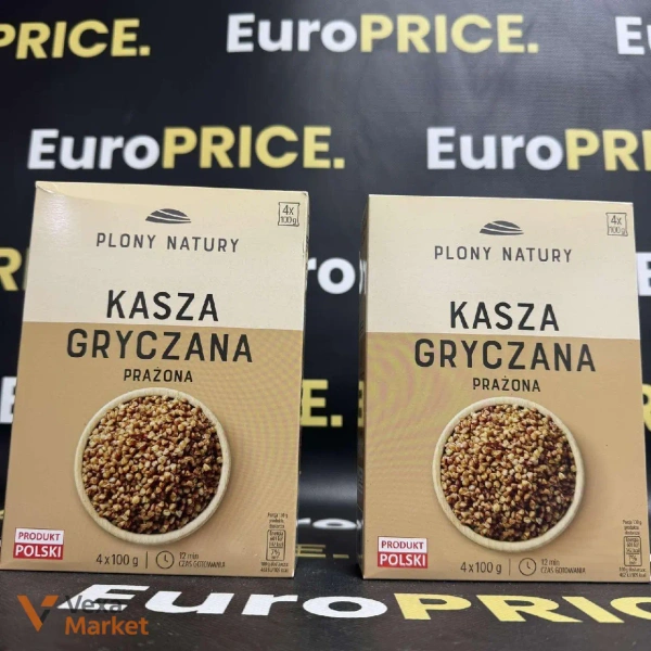 Гречневая крупа "Plony Natury" Kasza Gryczana Prażona 400г