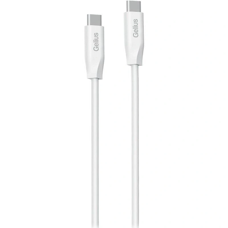 Кабель зарядний Type-C to Type-C Gelius One 3A 60W модель GP-UCN012 (1m) White 1 шт