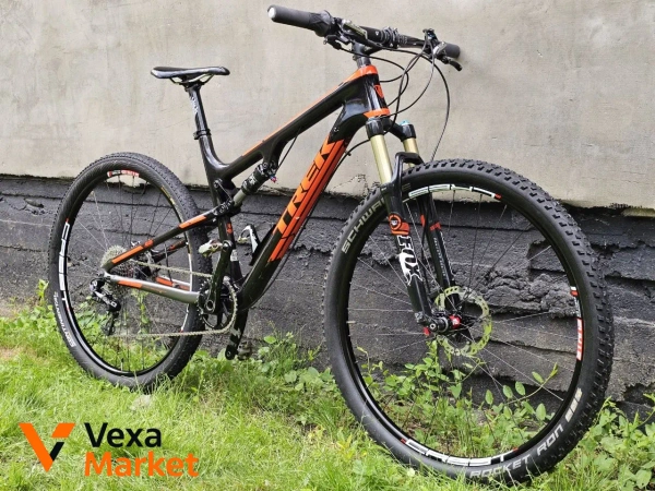 Карбоновий велосипед Trek L 19" з компонентами Fox, Shimano, Sram