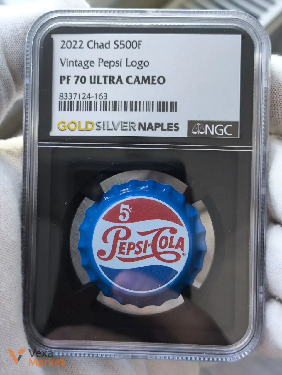 Монета "Vintage Pepsi Logo" 2022 Chad S500F