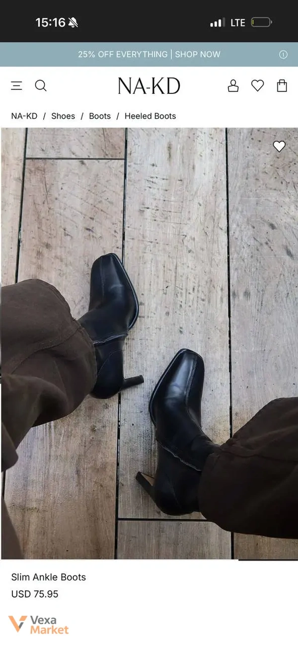 NA-KD Slim Ankle Boots