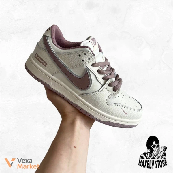 Nike SB Dunk Low Milk Beige Brown x Supreme