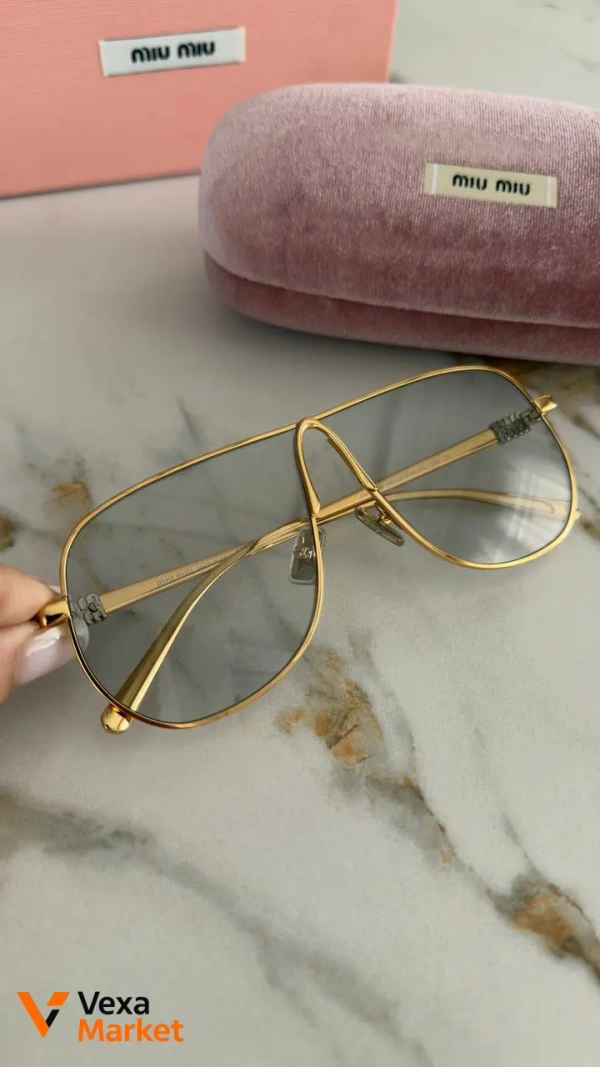 Окуляри Miu Miu золотисті