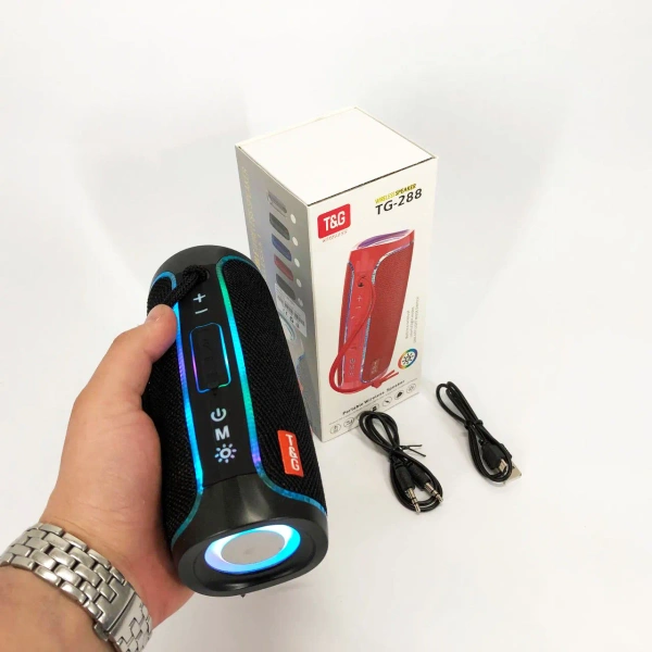 Портативна колонка Bluetooth з LED підсвічуванням TG288