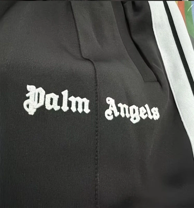 Шорти Palm Angels чорні з білими смугами — фото 3