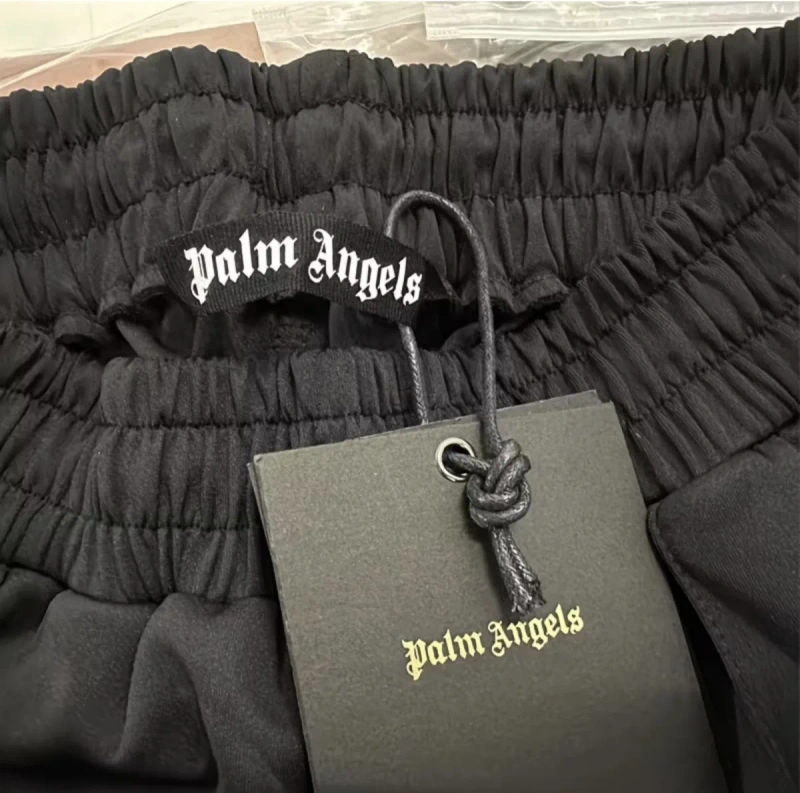Шорти Palm Angels чорні з білими смугами — фото 4