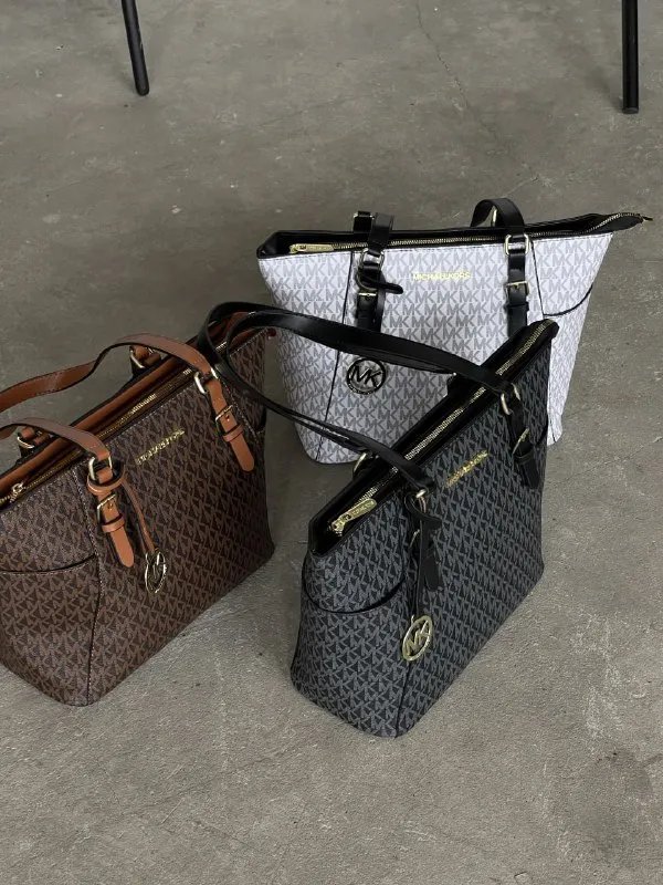 Michael Kors Charlotte Top Zip Tote Shoulder Bag чорний 20220-1 — фото 3