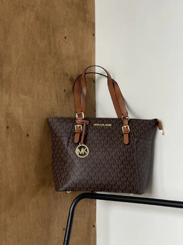 Michael Kors Charlotte Top Zip Tote Shoulder Bag чорний 20220-1 — фото 6