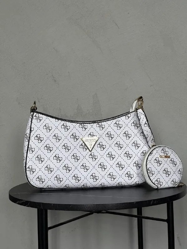 Сумка жіноча Guess Noelle багет 2 в 1 з монетницею — фото 6