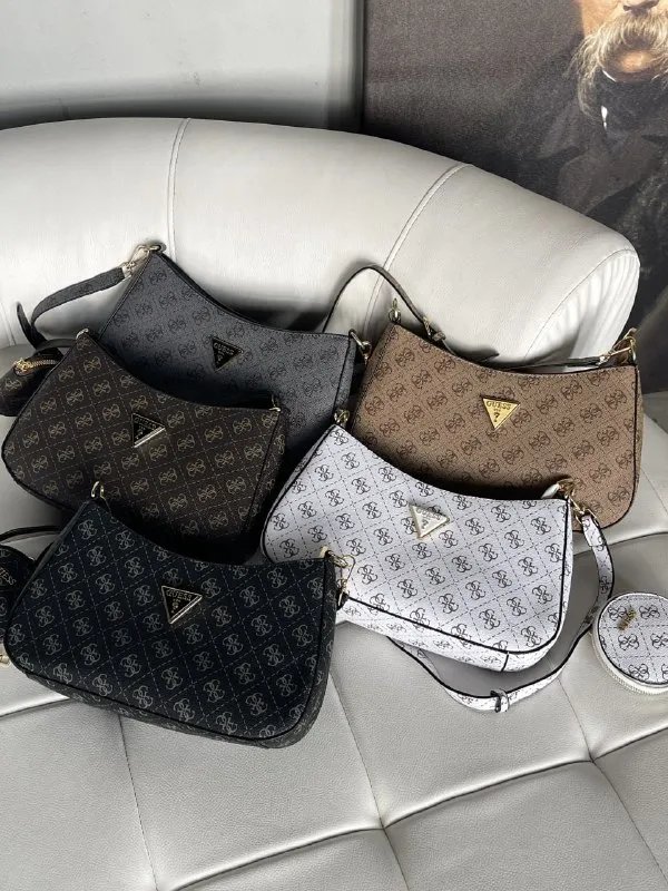 Сумка жіноча Guess Noelle багет 2 в 1 з монетницею — фото 7