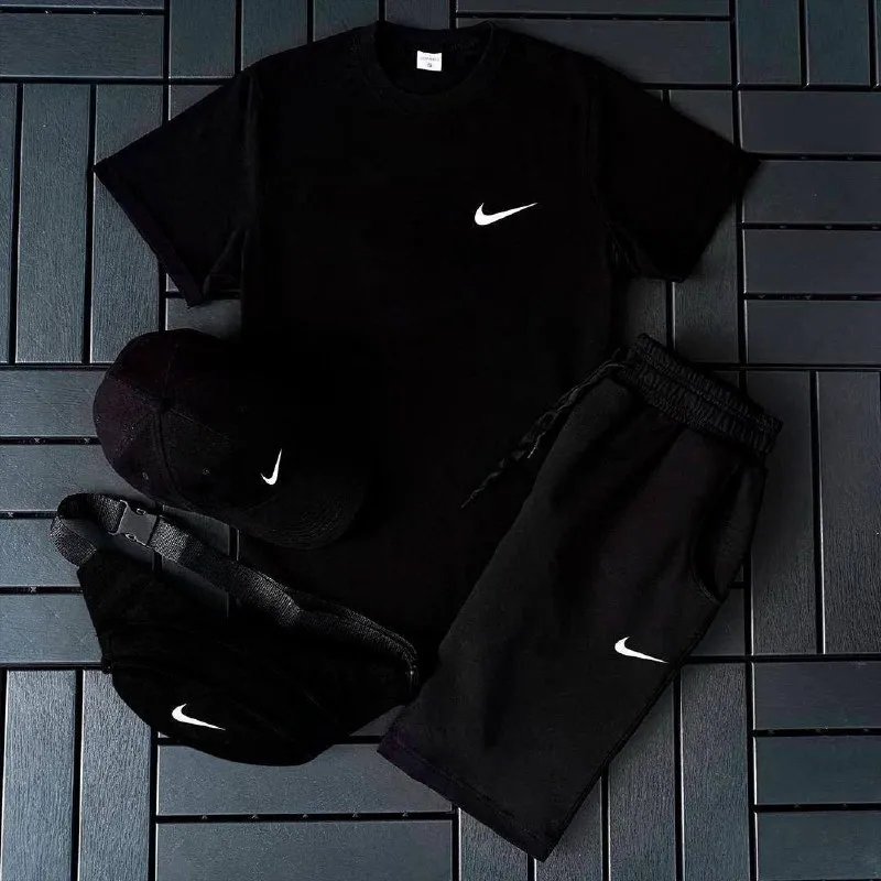 Комплект Nike футболка, шорти, кепка — фото 2