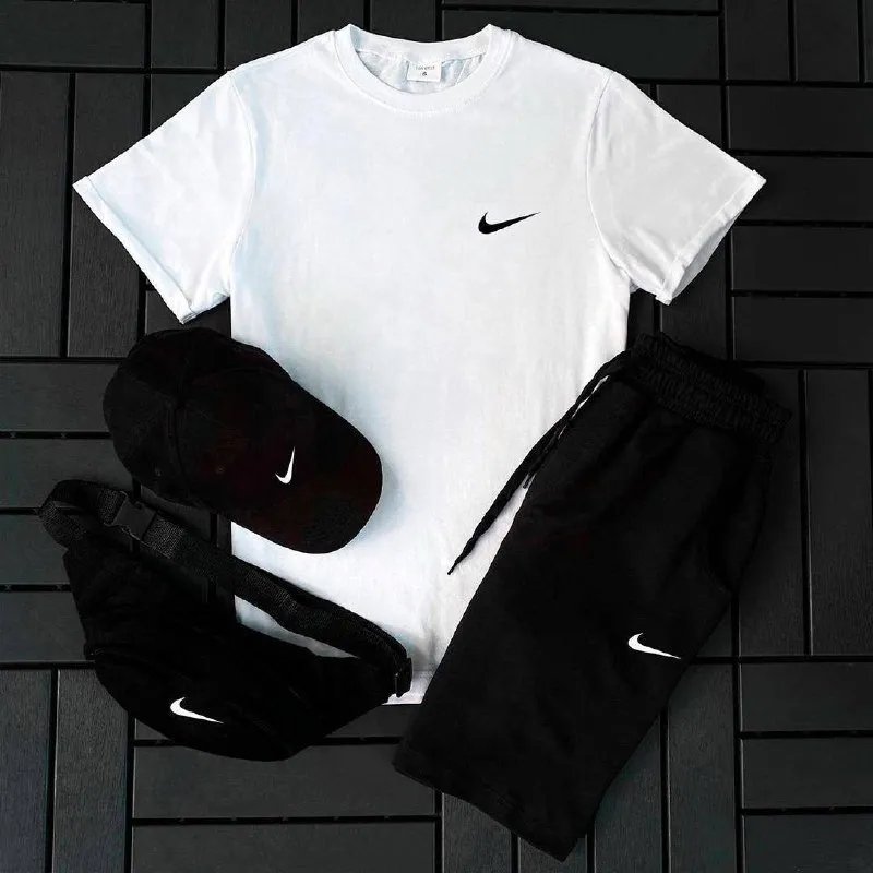 Комплект Nike футболка, шорти, кепка — фото 4