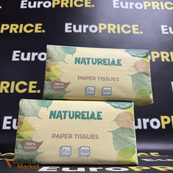 Серветки паперові Naturelle 2-шарові 150 шт.