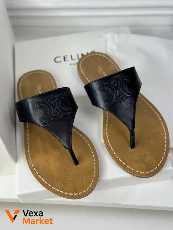 Шльопанці Celine чорні