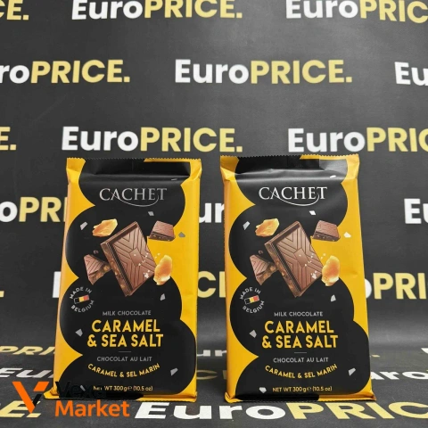 Π¨ΠΎΠΊΠΎΠ»Π°Π΄ Cachet Milk Chocolate Caramel & Sea Salt 300Π³