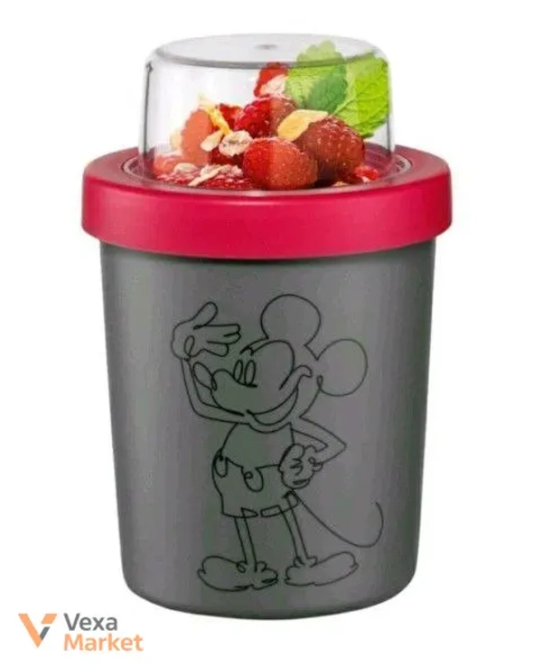 Стакан-контейнер Disney Kitchen для йогурта/супа 470 мл розовый