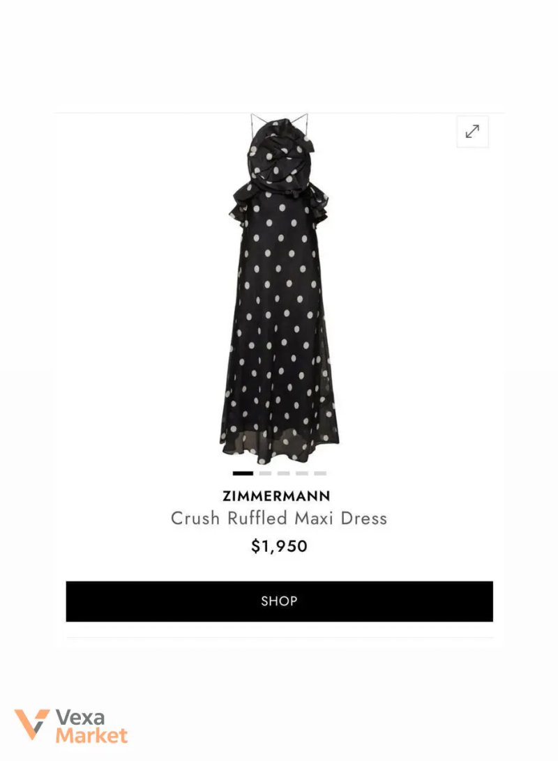 Сукня Zimmermann Crush Ruffled Maxi Dress — фото 2
