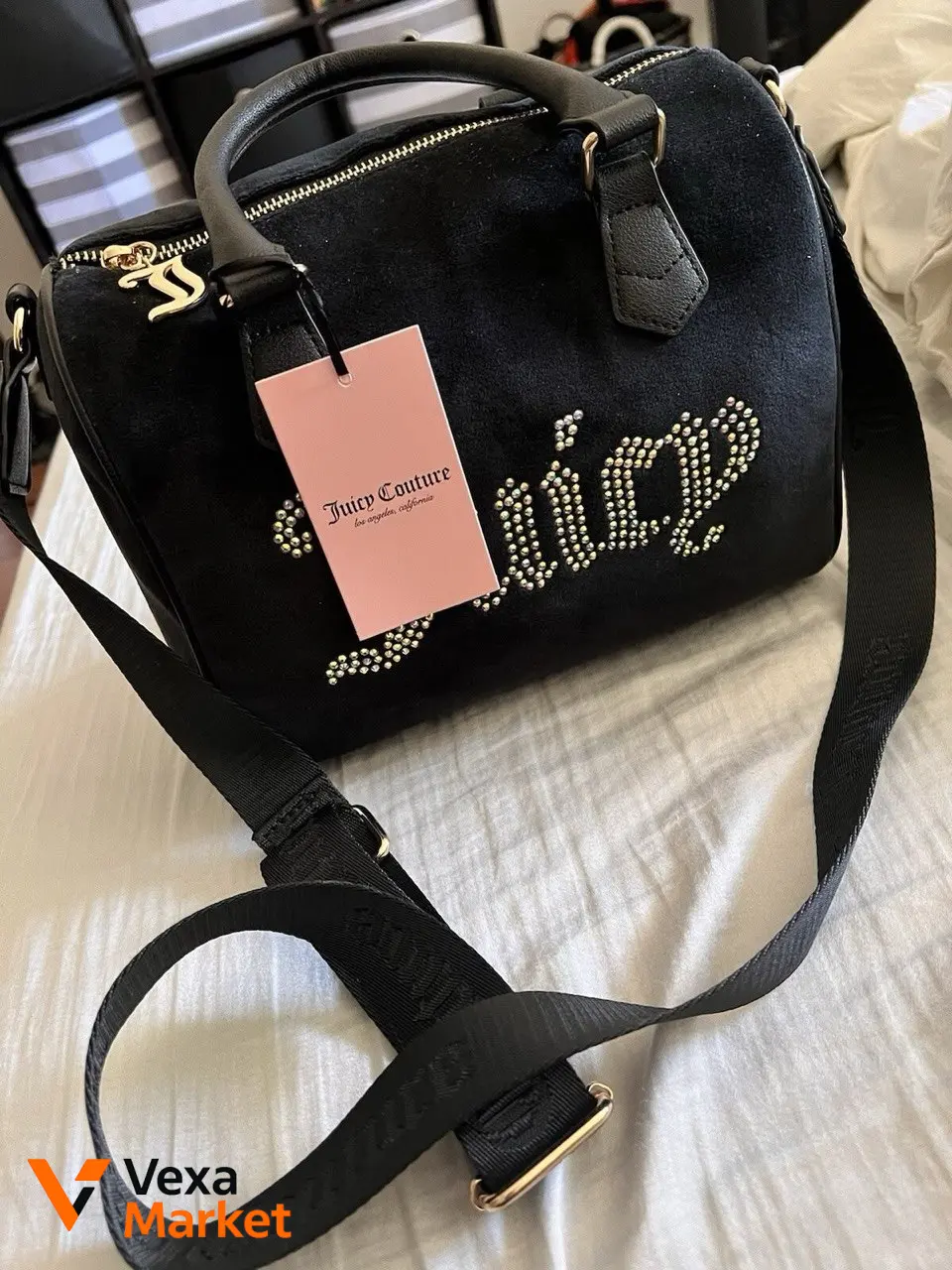 Сумка Juicy Couture черная с логотипом