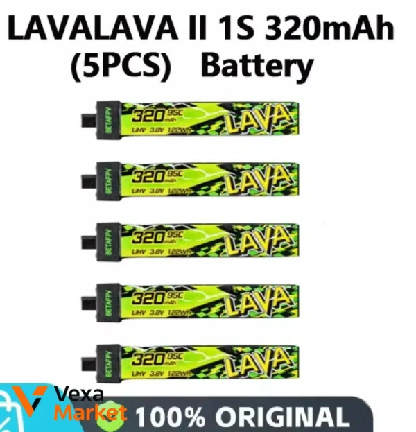 BetaFPV LAVA 2 1S 320mAh 95C LiPo Аккумулятор (Набор 5 шт)