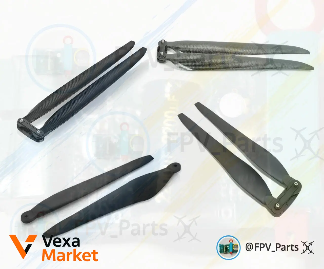 Складні пропелери Hobbywing 3411, 36190, 4314, 48175 для Xrotor X9/X11