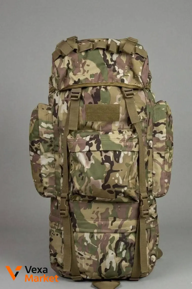 Рюкзак тактичний Мультикам 120Л (Каркасний) Oxford 1000D + MOLLE