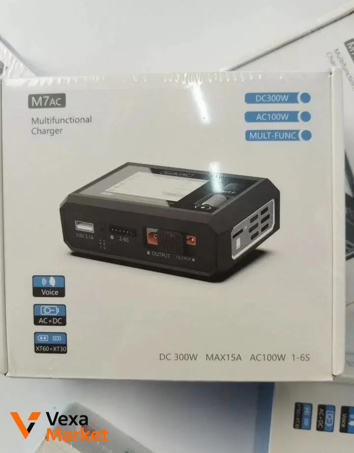Зарядний пристрій ToolkitRC M7AC 100W AC / 300W DC